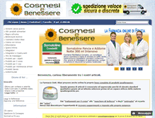 Tablet Screenshot of cosmesiebenessere.com